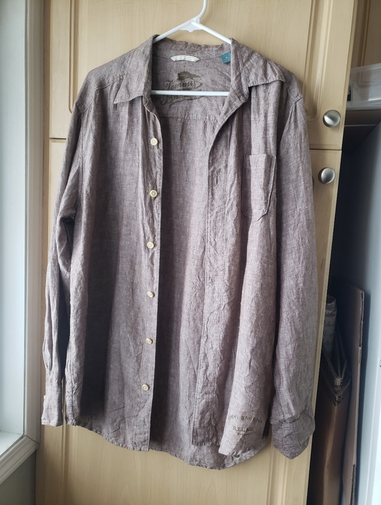 Tommy Bahama Other - Tommy Bahamas 100% Linen Casual Button-Up Shirt in Taupe